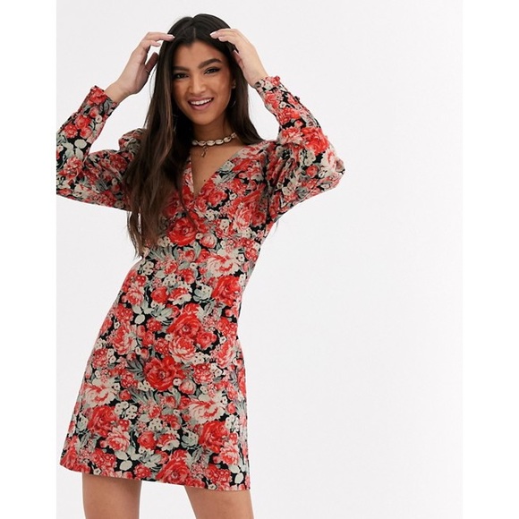 Free People Dresses & Skirts - Free People Kapowski Corduroy Floral Mini Dress